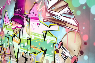 grafiti painting, Graffiti, Wall, Art