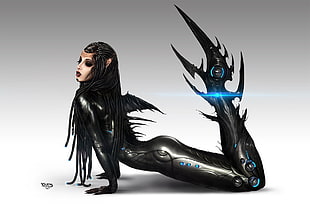 black female character illustration, fantasy art HD wallpaper