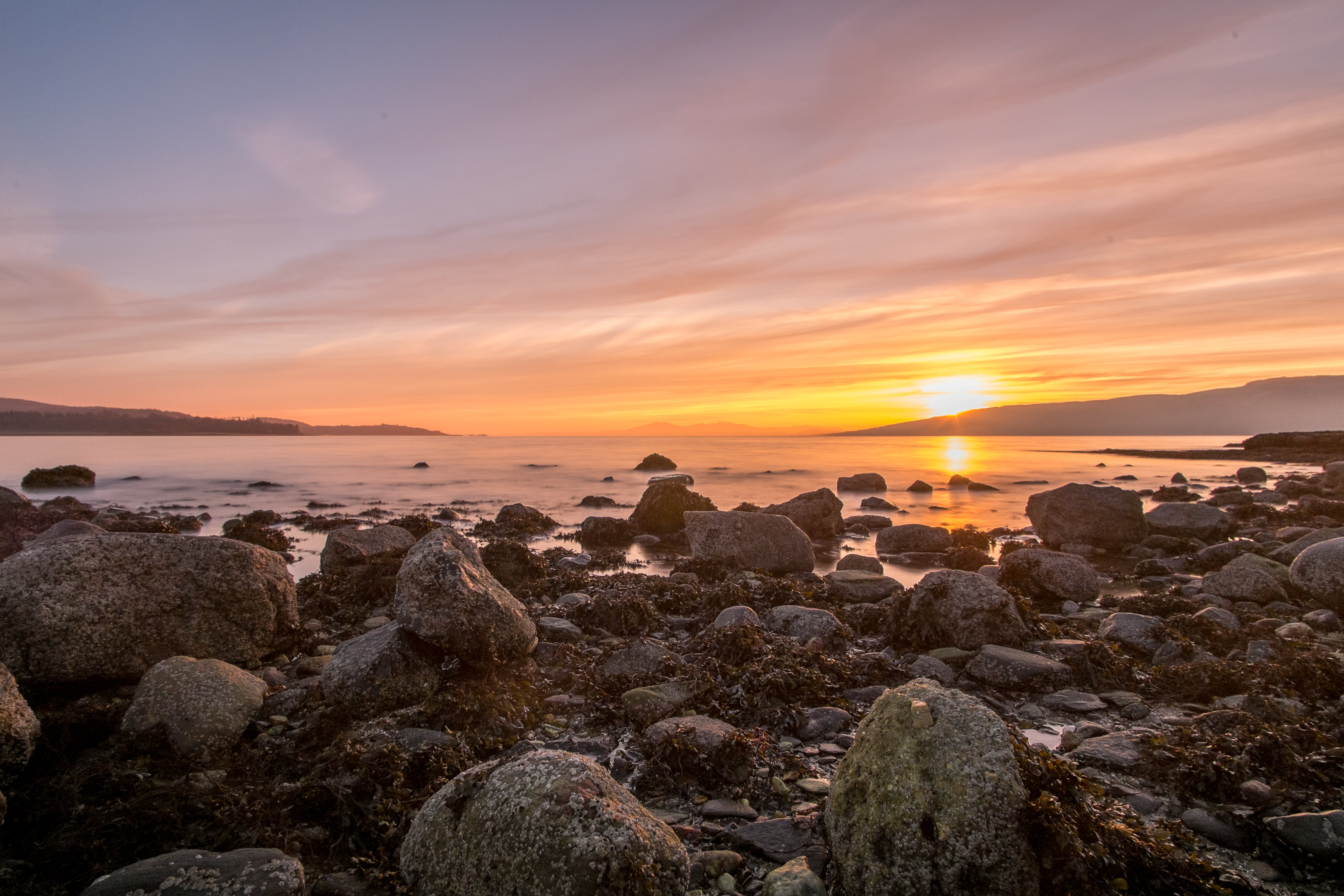 rocks beside sea shore