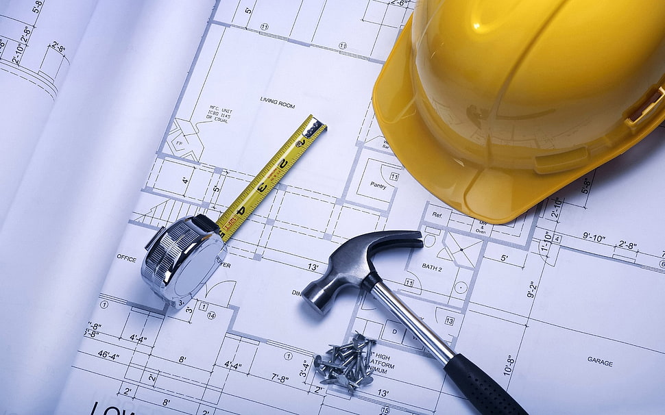 Tools,  Helmet,  Drawing HD wallpaper
