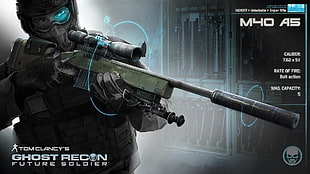 Tom Clancy's Ghost Recon future soldier wallpaper, Ghost Recon, Tom Clancy's Ghost Recon, Remington 700, Silencer HD wallpaper