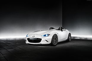 white Mazda concept car