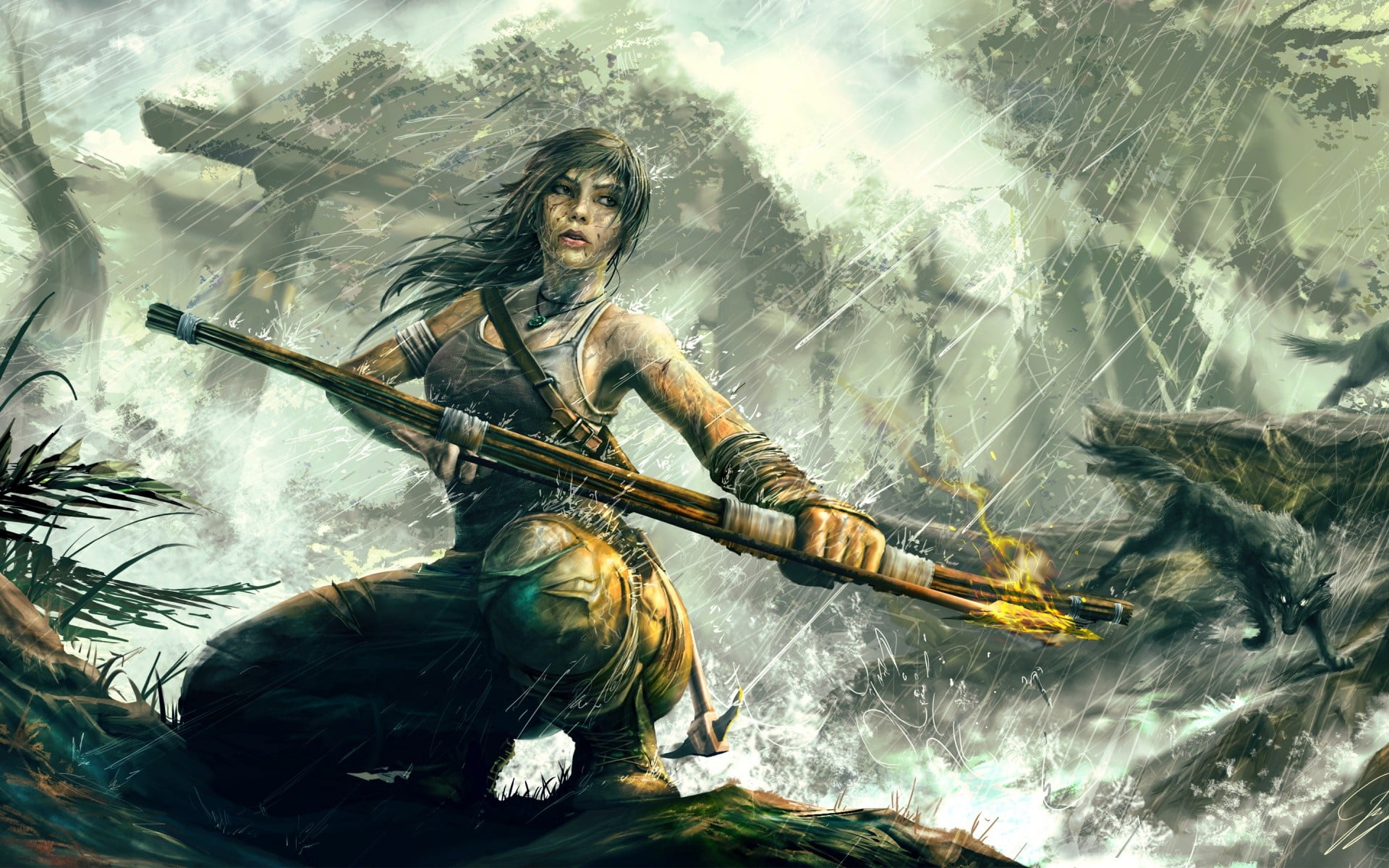 tomb raider wallpaper, Lara Croft, video games