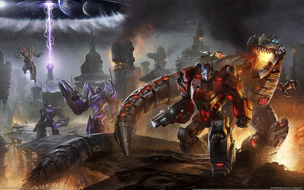 Transformers wallpaper, Transformers, video games, Optimus Prime, Grimlock HD wallpaper