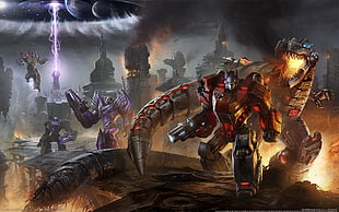 Transformers wallpaper, Transformers, video games, Optimus Prime, Grimlock