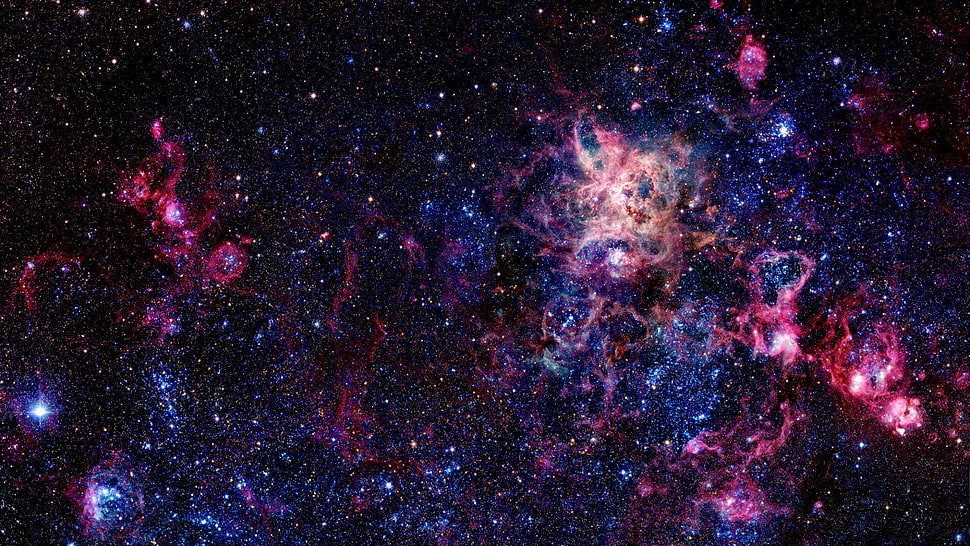 galaxy illustration HD wallpaper