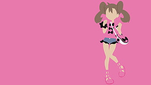 illustration of Pokemon trainer female, Pokémon, video games, minimalism HD wallpaper