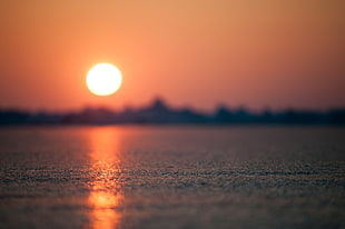 body of water during sunset, nature, Sun, sunset, water