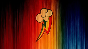 multicolored cloud and thunder illustration, minimalism, colorful, My Little Pony, lines
