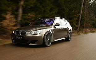 silver-colored Volkswagen Beetle die-cast model, BMW, e61 HD wallpaper
