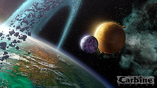 planets illustration, Wildstar, video games