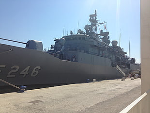 grey naval ship, warship, NATO, military