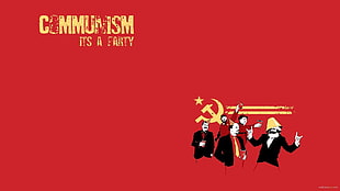 communism its a party digital wallpaper, founding fathers of communism, communism, Karl Marx HD wallpaper