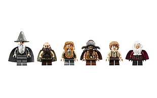 six LEGO toys, LEGO, The Hobbit
