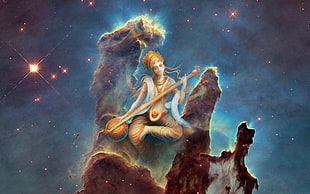 Hindu Deity wallpaper, Saraswati, Indian Goddess, Goddess of Knowledge HD wallpaper