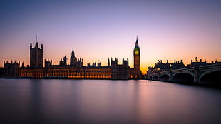 Palace of Westminster, London, UK, Big Ben, Westminster, River Thames HD wallpaper
