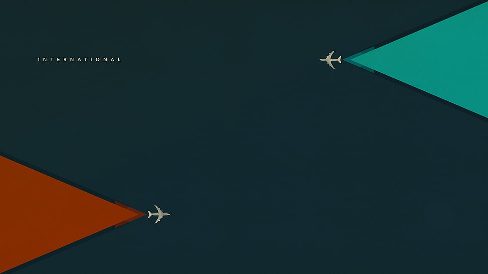 two airplanes digital wallpaper HD wallpaper