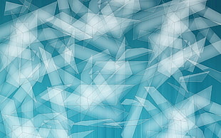 blue and white artwork