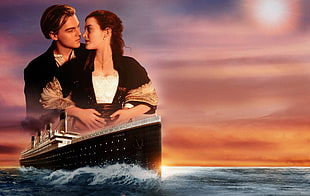 Jack and Rose Titanic Movie scene