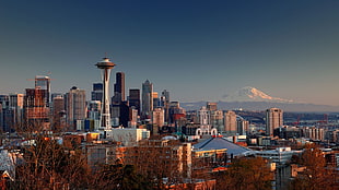 aerial photo of city, city, Seattle