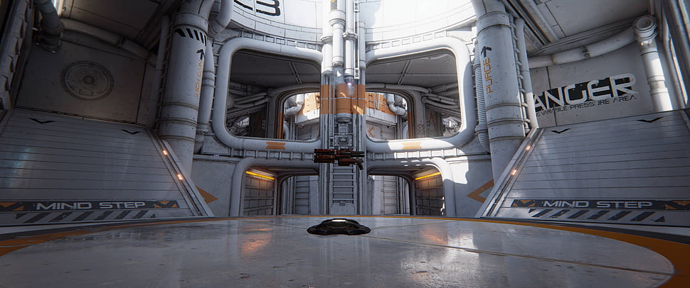 white structure interior, video games HD wallpaper