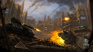 Tank Online game poster, tank, tanki online