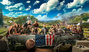 The Last Supper digital game wallpaper