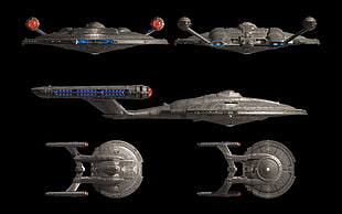 six grey aircrafts collage, Star Trek, USS Enterprise (spaceship), spaceship, Enterprise NX1 HD wallpaper
