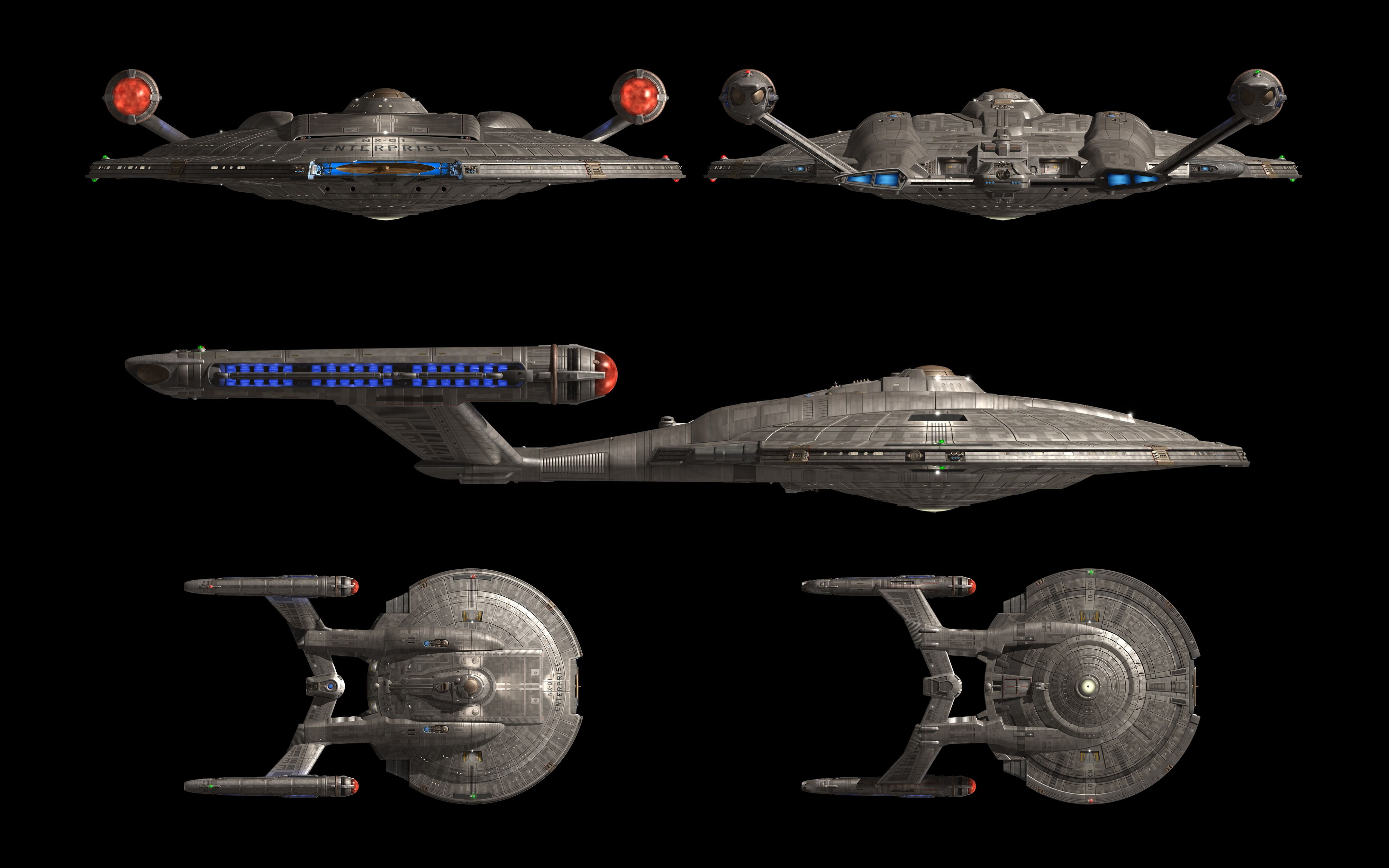 Six Grey Aircrafts Collage Star Trek Uss Enterprise Spaceship Images, Photos, Reviews
