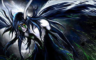 male anime character with wings wallpaper, anime, Bleach, Ulquiorra Cifer, Espada HD wallpaper