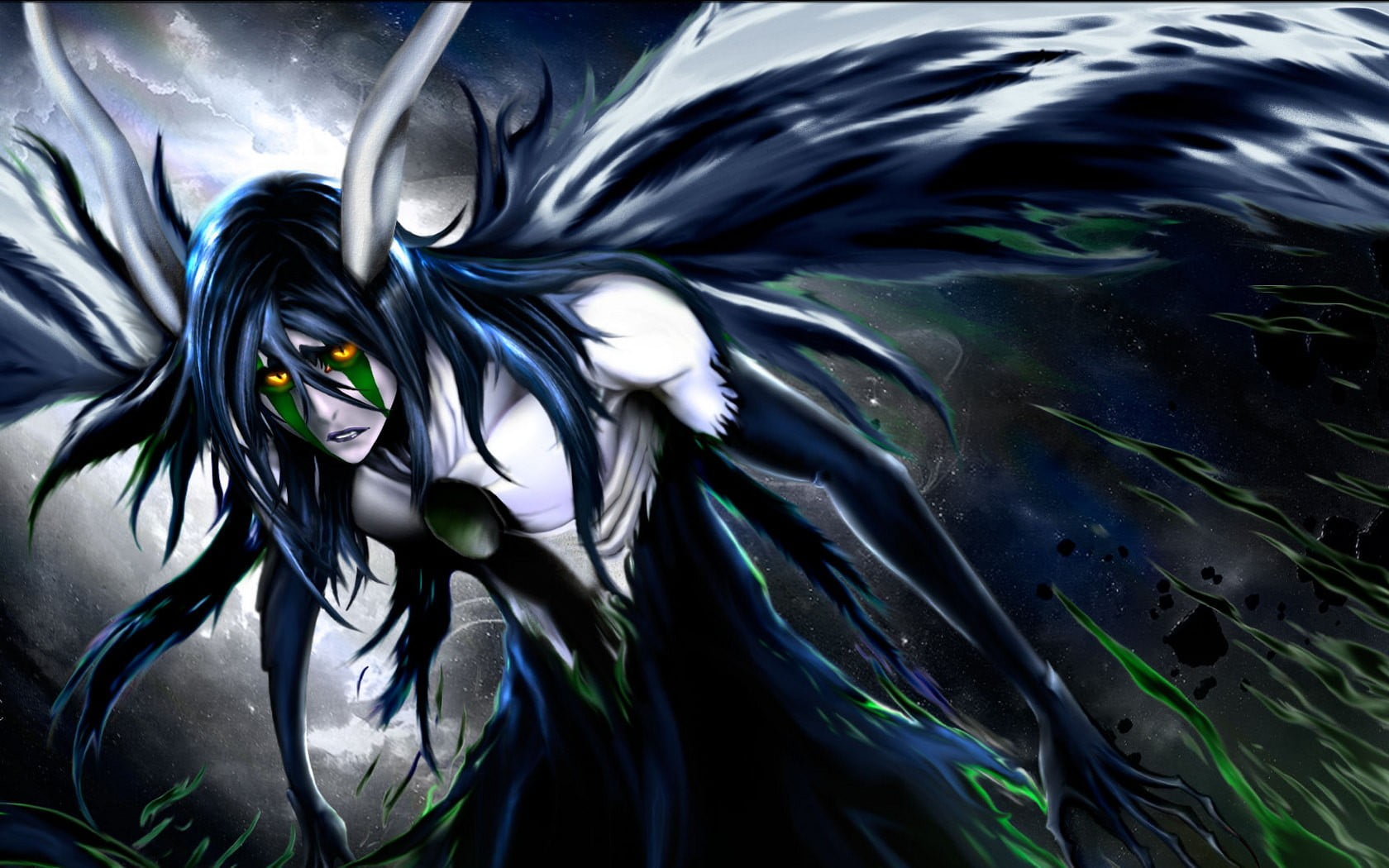 male anime character with wings wallpaper, anime, Bleach, Ulquiorra Cifer, Espada