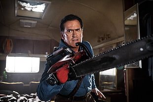 Bruce Campbell The Evil Dead poster HD wallpaper