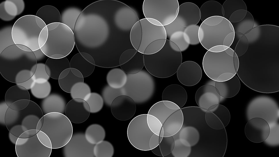 white and gray circle pattern digital wallpaper HD wallpaper