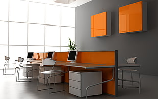 Office,  Desks,  Computers,  Style HD wallpaper