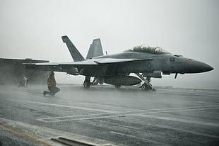 gray U.S. fighter jet, United States Navy, aircraft, jet fighter, Boeing F/A-18E/F Super Hornet