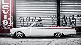 white coupe, Chevy, car, white cars, vehicle HD wallpaper