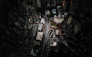 high-rise building, Manhattan, New York City, aerial view, cityscape HD wallpaper