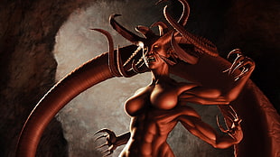 demon woman illustration