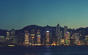city near body of water, city, Hong Kong HD wallpaper