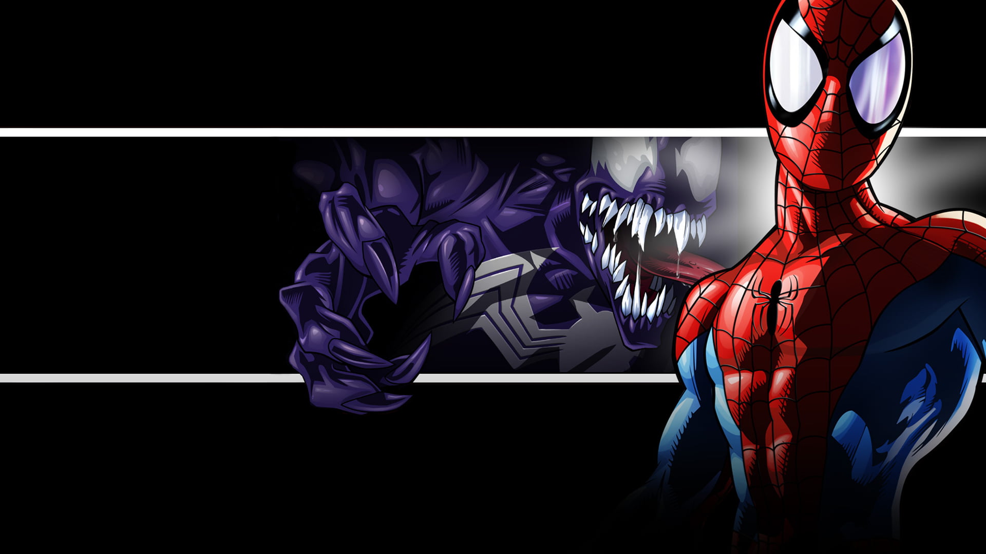 Sự đối đầu giữa Spider-Man và Venom đầy kịch tính chắc chắn sẽ khiến bạn vô cùng thích thú. Hãy xem ngay hình nền Spider-Man and Venom 3D poster HD để được tận hưởng khoảnh khắc đầy kịch tính của 2 siêu anh hùng có nguồn gốc từ vũ trụ Marvel.