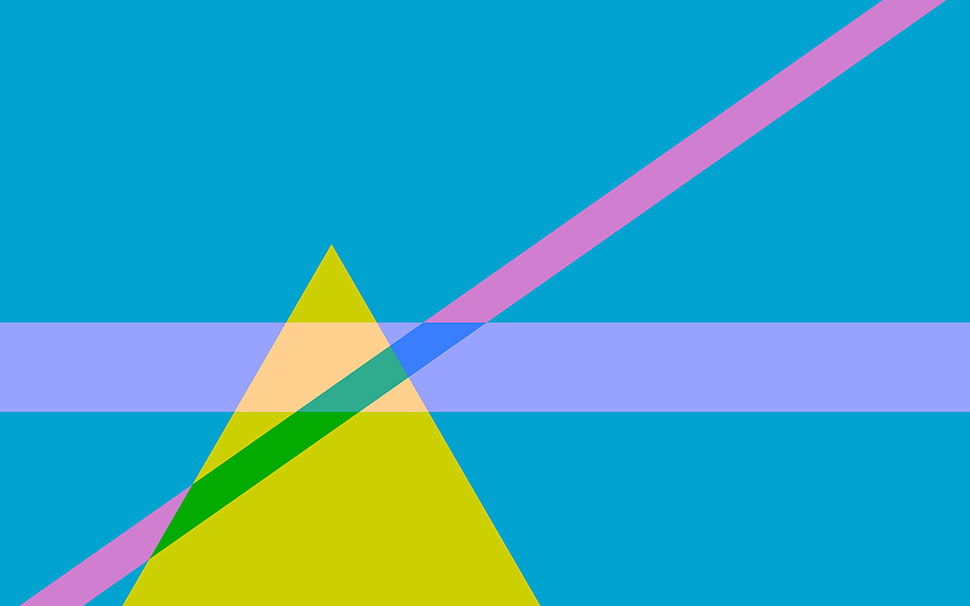 blue, pink, and yellow lines artwork, pattern HD wallpaper