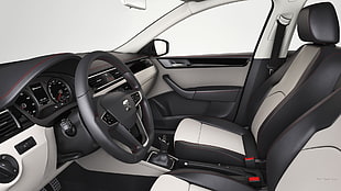 black and gray SEAT vehicle interior, car, Seat Toledo, car interior