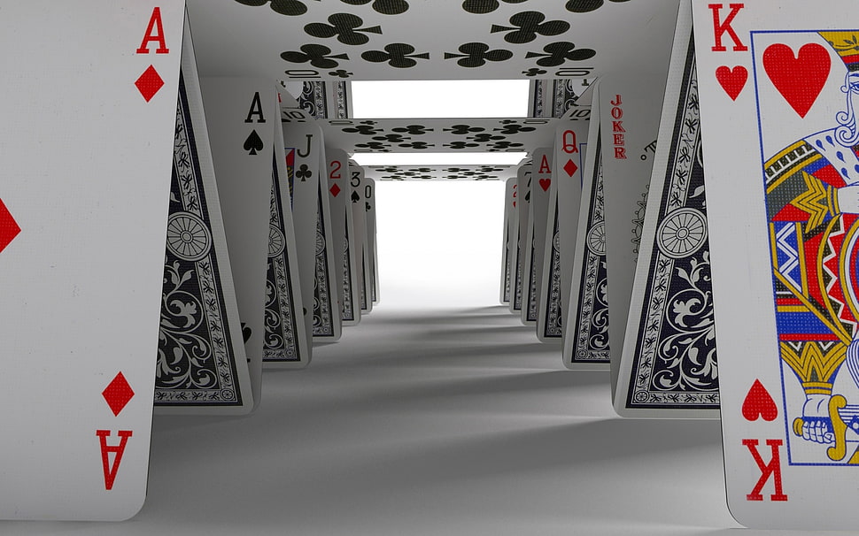 file of playing cards HD wallpaper