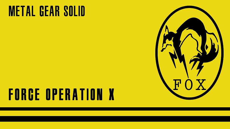 Metal Gear Solid text, Metal Gear Solid  HD wallpaper