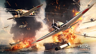 War Thunder digital wallpaper, War Thunder, airplane, Gaijin Entertainment, video games HD wallpaper
