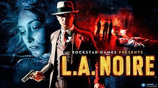 LA Noire digital walpaper, L.A. Noire, video games