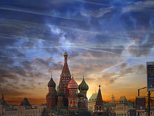 Saint Basil's Cathedral, Italy, Moscow, cityscape HD wallpaper