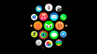 Apple Watch icons, watch, Apple Inc. HD wallpaper