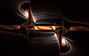 brown and black abstract digital wallpaper