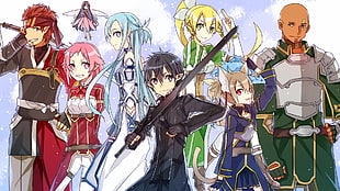 Sword Art Online wallpaper, anime, anime girls, anime boys, Sword Art Online
